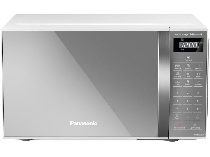 Micro-ondas Panasonic NN-ST27LWRUN 21L, Porta Espelhada, Branco